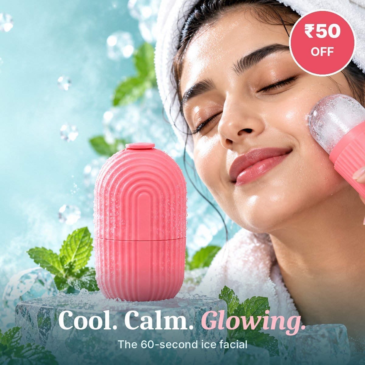 MAKOY Facial Ice Roller – Reusable Silicone Ice Mould for Face & Neck - Image 11